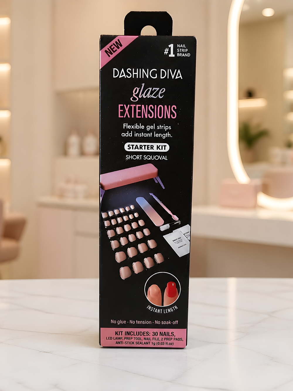 Soft Pink Short Press-On Nail Kit — Instant Length